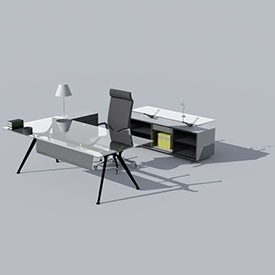 Architect office / desk 3D Object | FREE Artlantis Objects Download